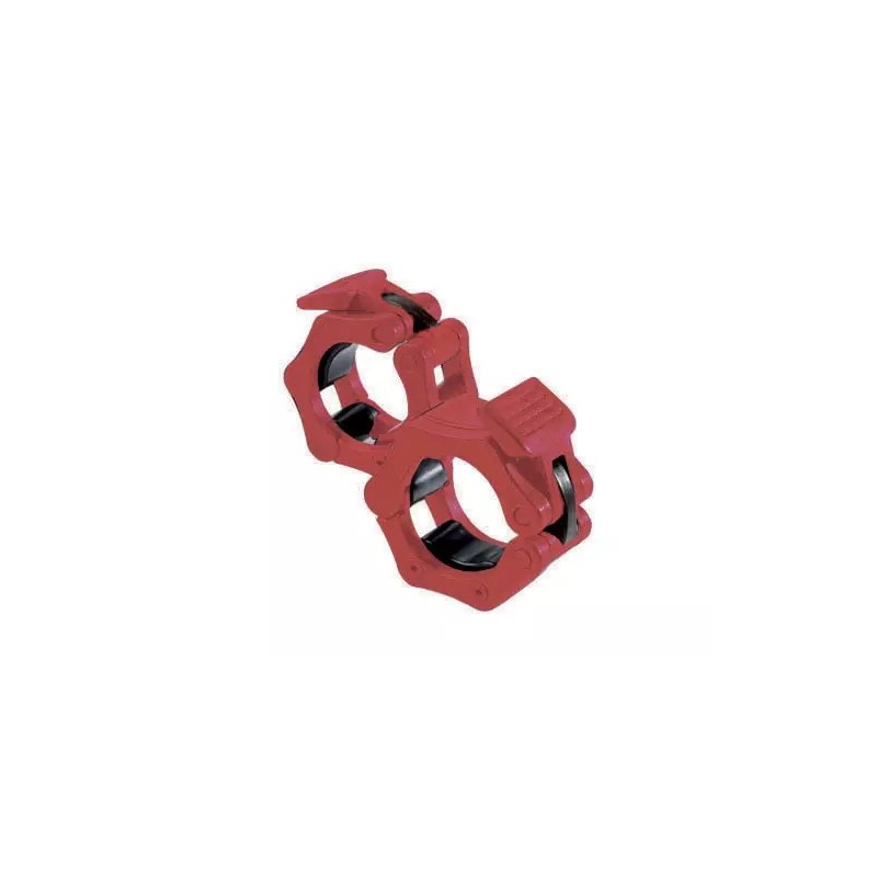 Paire de colliers SAFE LOCK pour barre (Rouge)