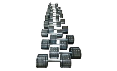 Jeu d'haltères en acier 2 à 60 kg
