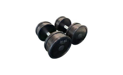 Jeu d'haltères en acier galvanisé noir 2 à 60 kg