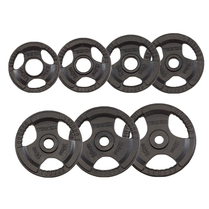 Set 157.5 kg Olympic cast iron discs
