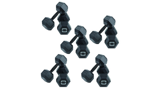 Set Manubri Esagonali Absolute coppie da 1 a 50kg