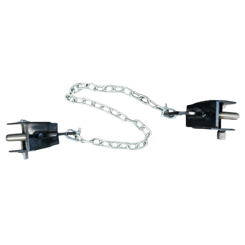 Safety chains for racks