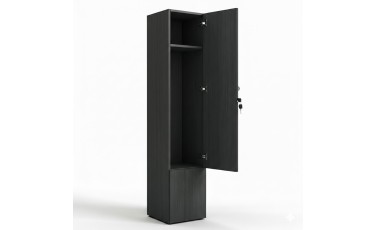 Armario de una puerta con espacio para un banco