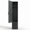 Armario de una puerta con espacio para un banco