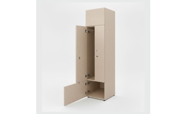 Armario de dos puertas en forma de L