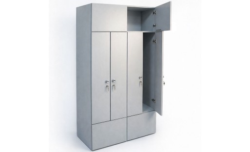 L-förmiger Schrank mit 4 Türen