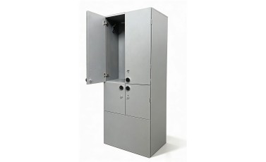 Armario de 4 puertas con espacio para un banco