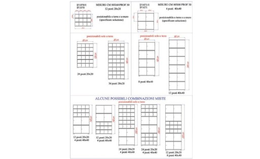 Armoire à casiers modulable pour objets de valeur, 12 emplacements