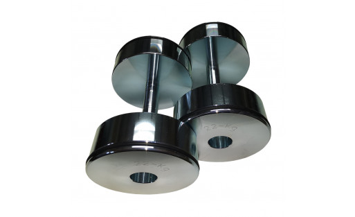 Pair of 22 kg dumbbells | Dumbbells made of steel.
