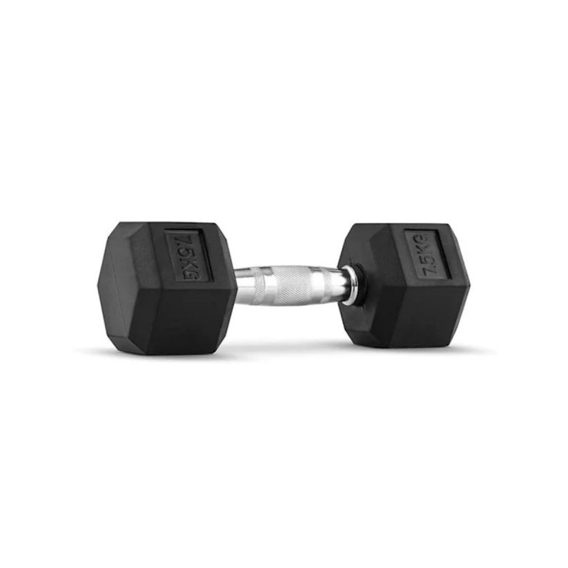 Rubber Hex Dumbbell Pair Set from 1 to 30 kg