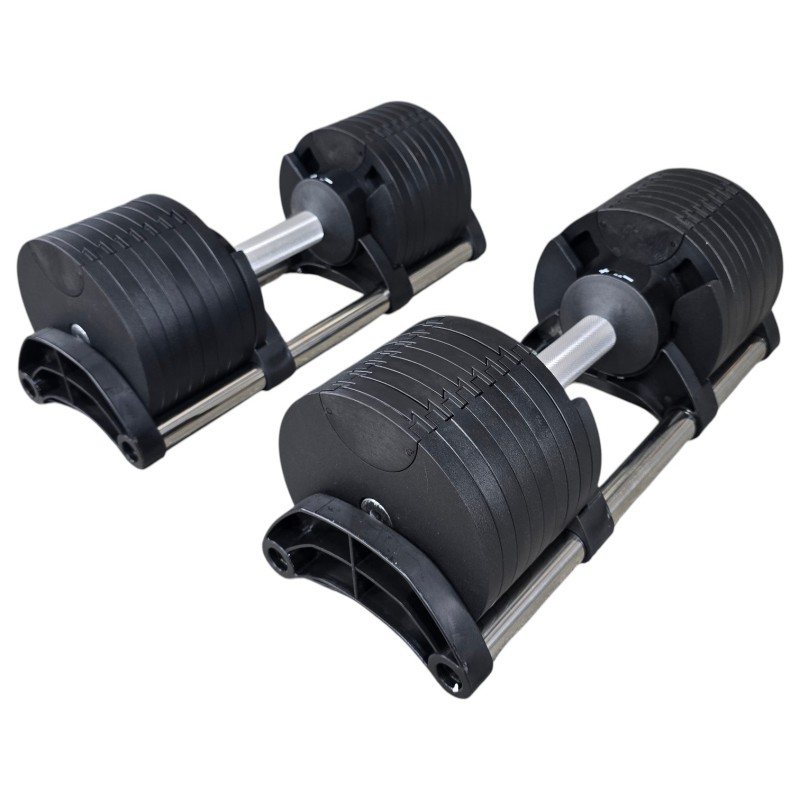 Pareja de Mancuernas Ajustables 2,5–24 kg | SPORTARETUSA Pareja de Mancuernas Ajustables 2,5–24 kg | SPORTARETUSA