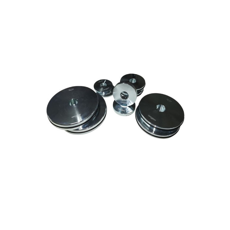 Stahlscheibensatz mit Außengummierung Stahlscheibensatz mit Außengummierung